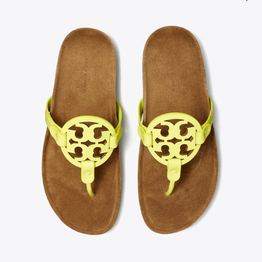 Tory Burch Blazing Lemon Yellow Sandals